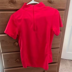 Hot Pink Riding Shirt, Zip Up
